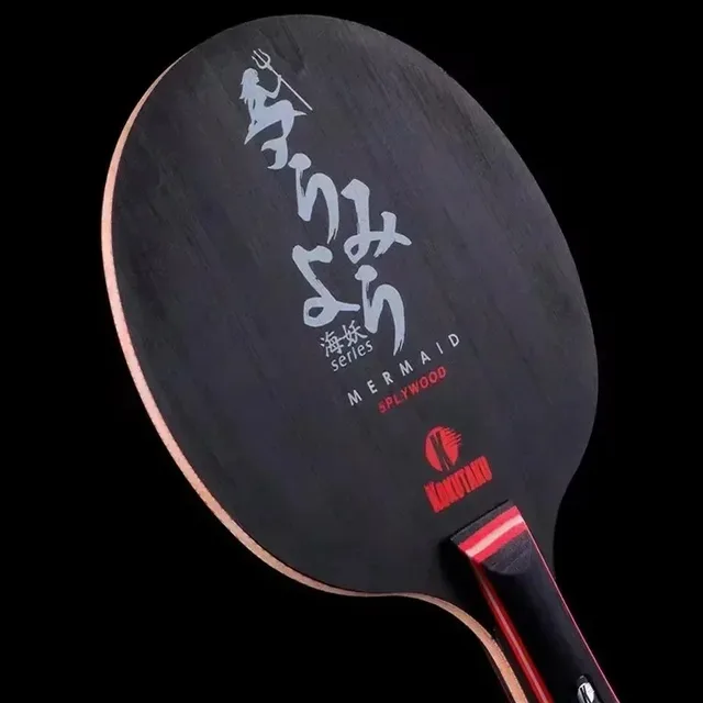 KOKUTAKU MERMAID Table Tennis Blade Racket Pure Black Carbon Wood Allround Offensive Ping Pong Bat Paddle 4