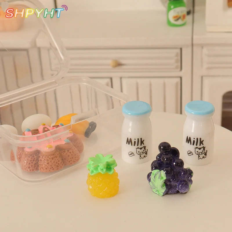 

1 комплект, детский Кукольный домик, пикник, яйцо, молочный хлеб