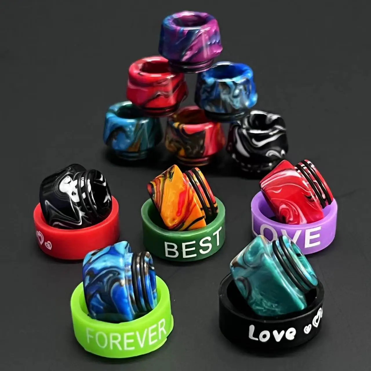 810DripTipReplacementStandardResinConnectorCoverforZeusXZeusX