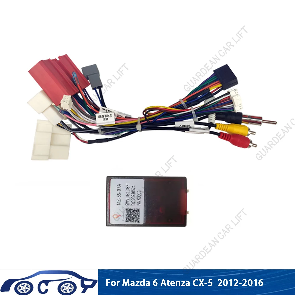 

Car Radio Cable 16PIN Android Wire Harness Adapter Canbus Box Decoder For Mazda 6 Atenza CX-5 CX5 2012-2016