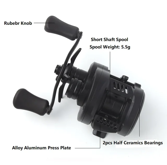 Kawa Fishing Reel Cast Drum Wheel DK100/150 Drag 7kg Bait Casting 
