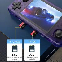 Новая портативная консоль R36H в стиле ретро с открытым исходным кодом, система Linux, классические игровые консоли, 3,5-дюймовый IPS-экран, портативный видеоплеер 64G — изображение 3