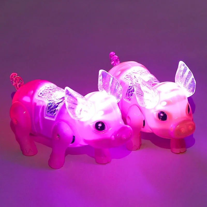 Pink Color Funny Electronic Toys Cute Electric Walking Pig Toy with Light Musical Kids Children Birthday Gift Toys Robot Dog Top 4