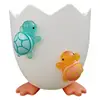 Eggshell Plant Pot with Turtle Cactus Pot Decor Easter Succulent Planter Flowerpot Unique for Desktop Farmhouse Windowsill 1