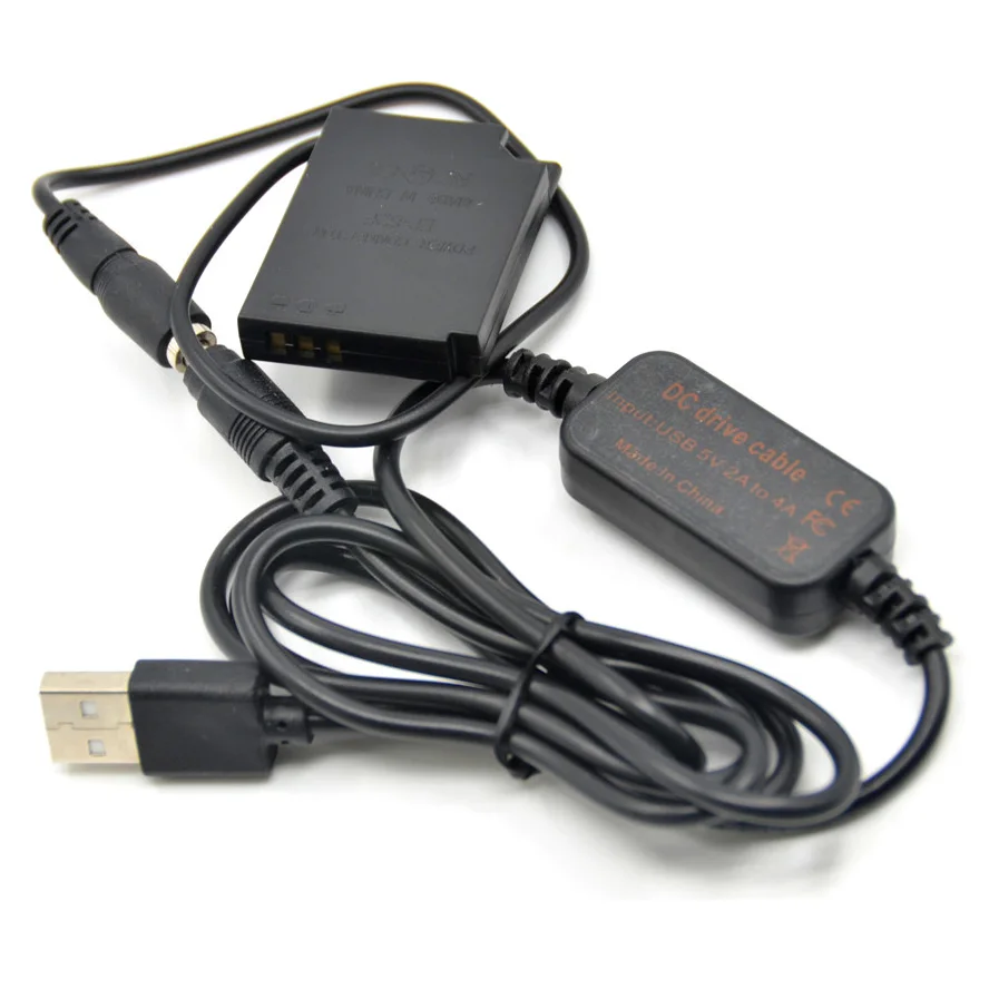 5V USB power bank charger cable EH-62F+EP-62F DC Coupler EN-EL12 dummy battery for Nikon S1200PJ S6100 S6200 S8100 S9100 S9900