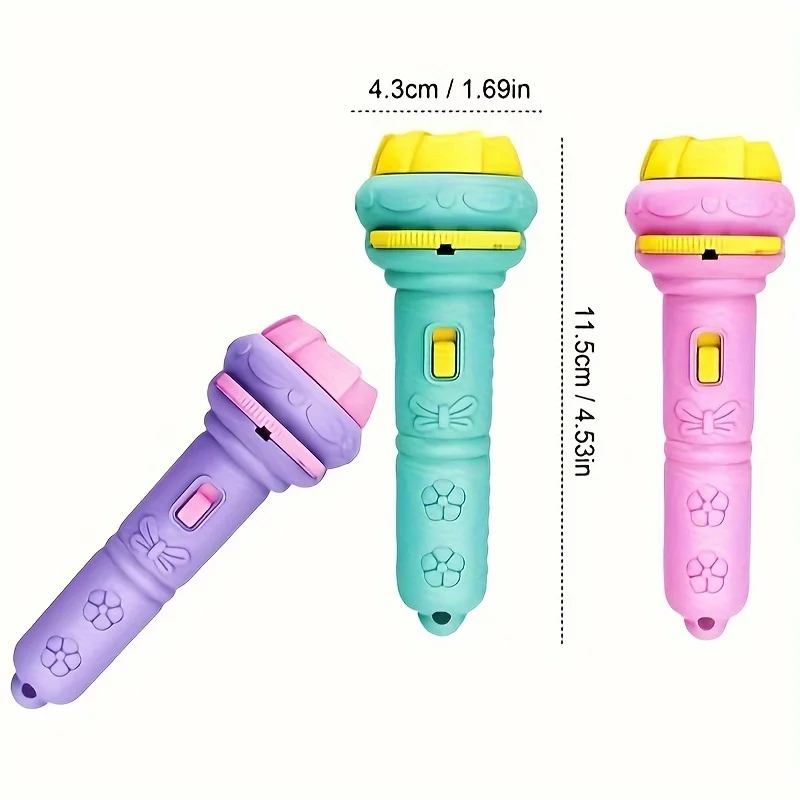 Fun Projection Flashlight: Stimulate Imagination with 32 Patterns And 4 Cards Suitable Projection flashlight camera toy puzzle