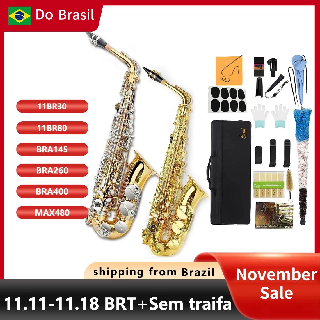 High Quality Eb Alto Saxophone Brass Lacquered Gold E Flat Sax Musical Woodwind Instrument With Case Mouthpiece Accessories