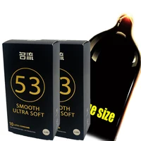 20/10 Stück große große Kondome 53 mm PERSONAGE Empfängnisverhütung Plus Size glatte ultraweiche große Penishülle US-MÄNNER großer Penis