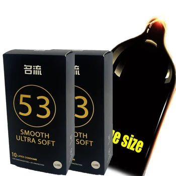 20/10pcs Large Size Big Condoms 53mm PERSONAGE Contraception Plus Size Smooth Ultra Soft Large Penis Sleeve U.S MEN Big Penis 1