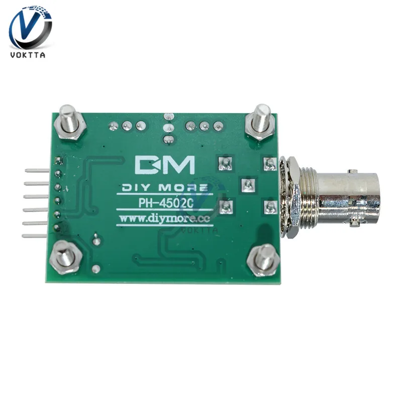PH Electrode Sensor PH 0-14 Value Detection Regulator Sensor Module Monitoring Control Board Meter Tester BNC Connector Probe