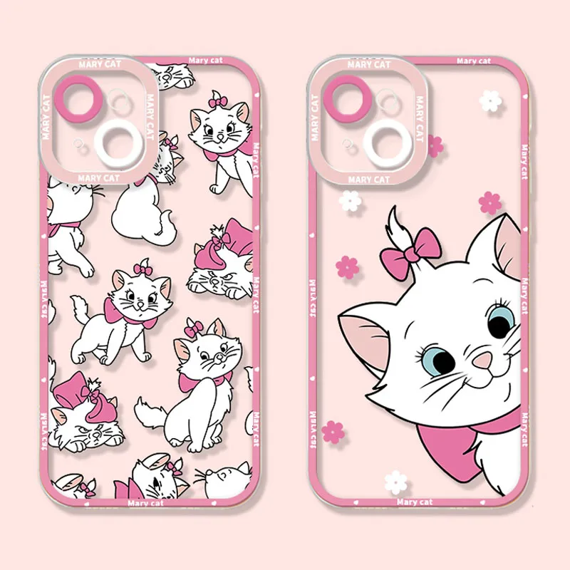 Disney Marie Cat Soft Silicone Case for Xiaomi Mi 11T Pro 12 11 Lite 10 Ultra 9 8 10T A3 POCO X4 F4 GT F3 X3 NFC M4 Silm Cover