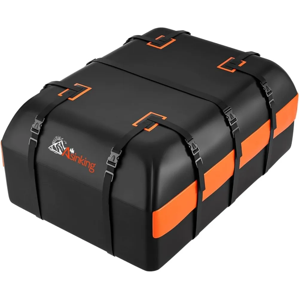 

Car Rooftop Cargo Carrier Bag, 21 Cubic Feet 100% Waterproof Heavy Duty 840D Car Roof Bag for All Vehicle with/Without Racks