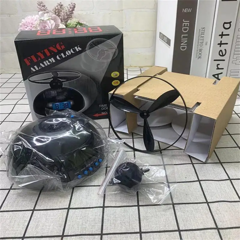 노벨티 디지털 LED 알람 시계 가제트, 헬리콥터 다지기 프로펠러 시계, 헤비 업용 창의적인 선물