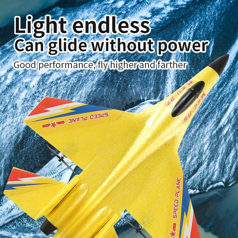 2.4G remote control polystyrene glider foam aircraft SU-27 aircraft remote control glider children's foam boy toys 5