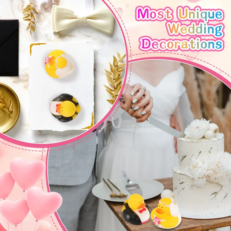 Jexine 24 Pcs Wedding Rubber Ducks Bride And Groom Jexine...