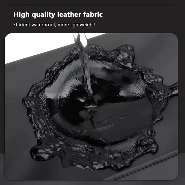 New Fashion Men PU Leather Backpack Black School Bags for Teenager 15.6 Inch Laptop Backpacks Mochila Masculina High Quality 4