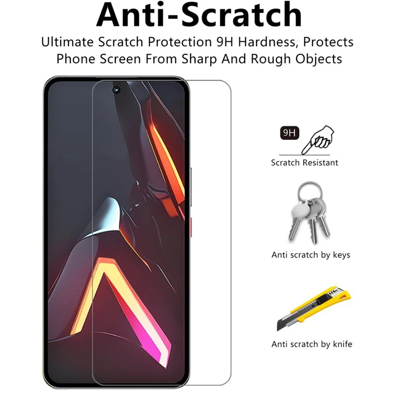 Premium Protective Tempered Glass Screen Protector, 9H Hardness