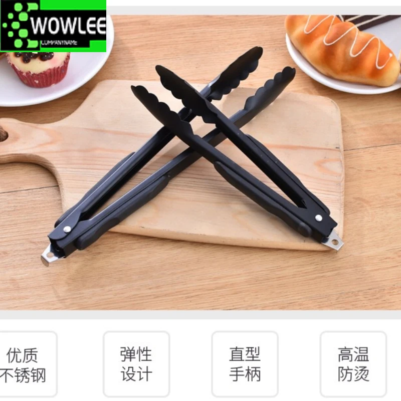 Stainless Steel Food Tongs, Barbecue, Bread, Salad, Cook, Party, Buffet Clip, Kitchen Accessories, 9 ", 12", 14 ", 1Pc