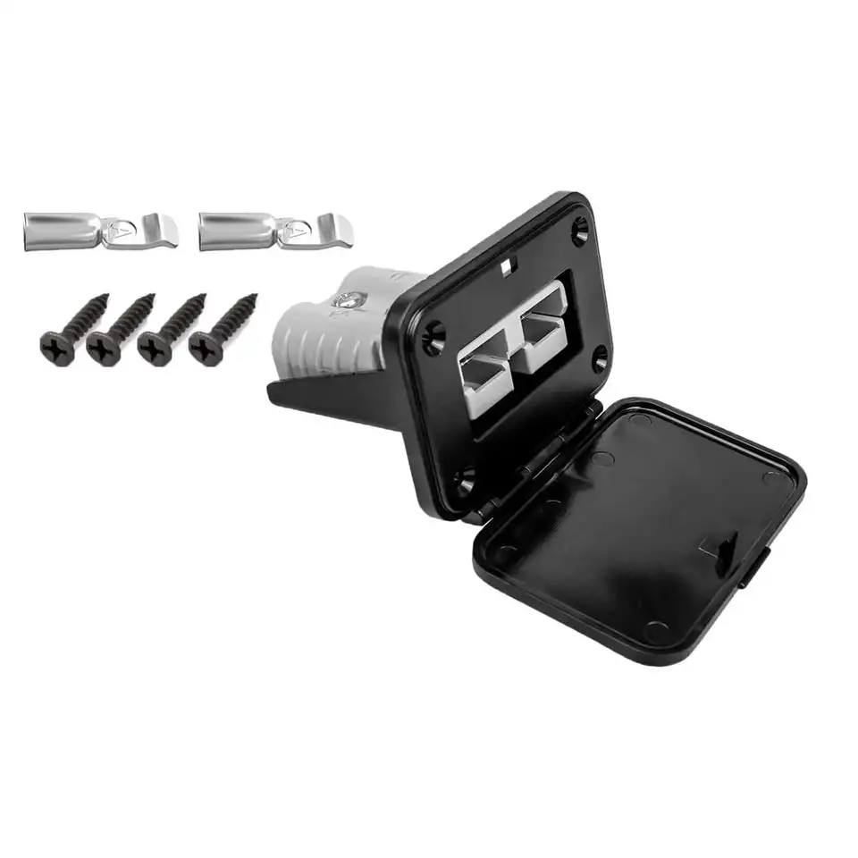 50A Battery Connector Fireproof Waterproof Plug Mount Panel Quick Disconnect Flush Mount Bracket for Anderson SB50 Series image 2