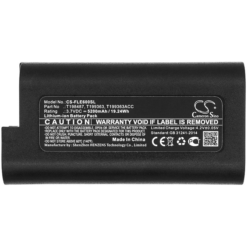 Аккумулятор Cameron Sino 5200 мАч для FLIR E33 E40 E40bx E50 E50bx E60 E60bx E63 |