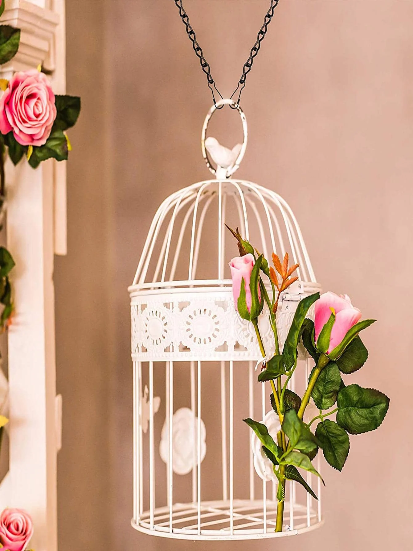 2pcs-Hanging chain wedding hanging basket chain hanging bird feeders, flower pots, advertising boards, and decorative hook