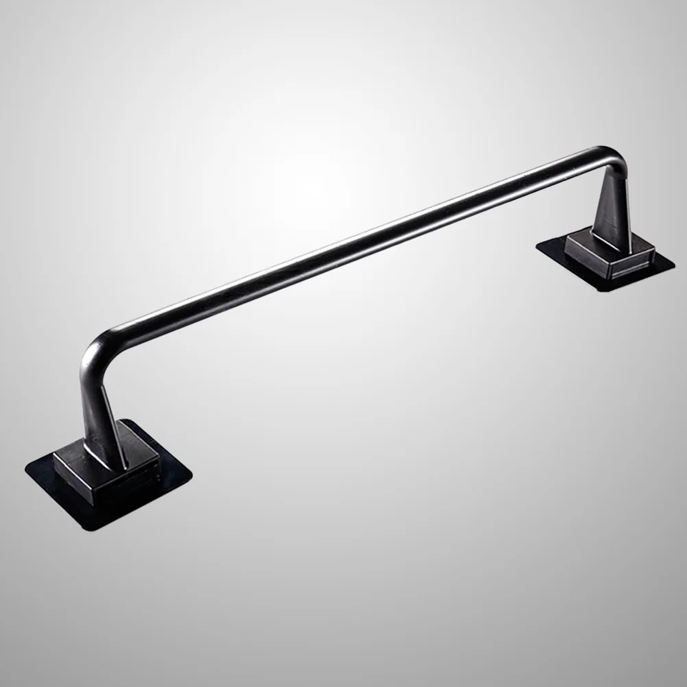 

Wall Mount Towel Bar Bath Towel Rack Drill Towel Hanger Cloth Holders Storage Display for Bathroom Kitchen Doors 34cm ( Black )