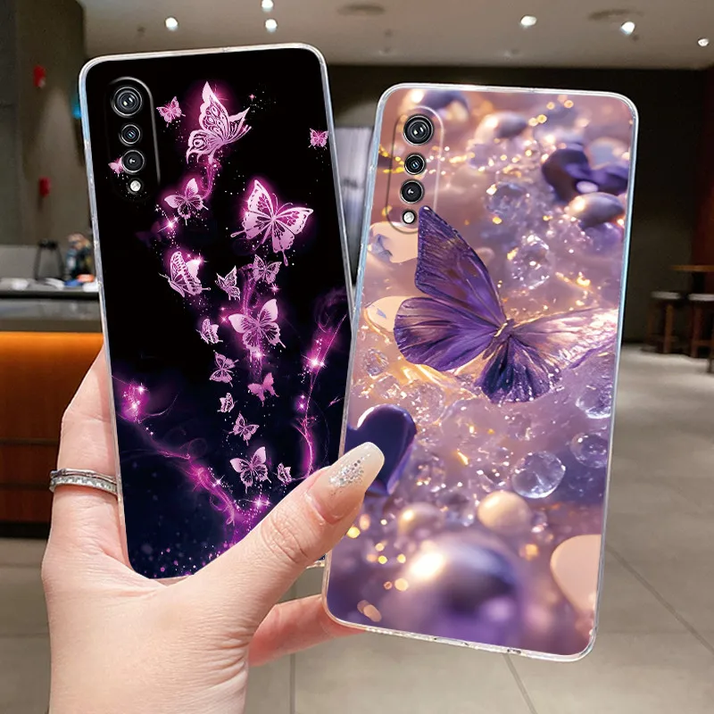 Elegant Butterfly Bow Transparent Soft TPU Phone Case - Protective Thin Silicone Cover