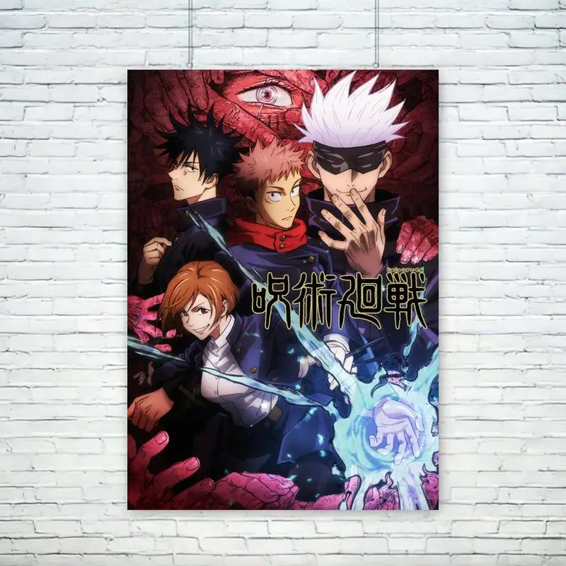 Anime Poster Jujutsu Kaisen Wall Pictures Living Room Fall Decor