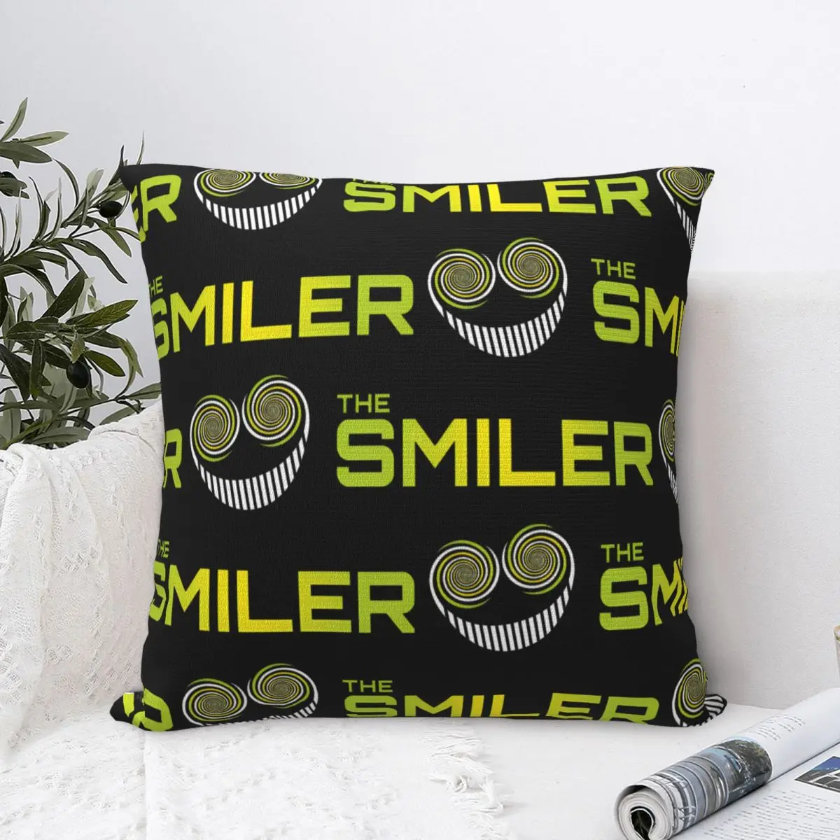 The Smiler Alton Towers 리조트 파크 스퀘어 베개 커버 폴리에스테르 침대 자동차 쿠션 커버 쿨 스로우 베개 케이스 40*40