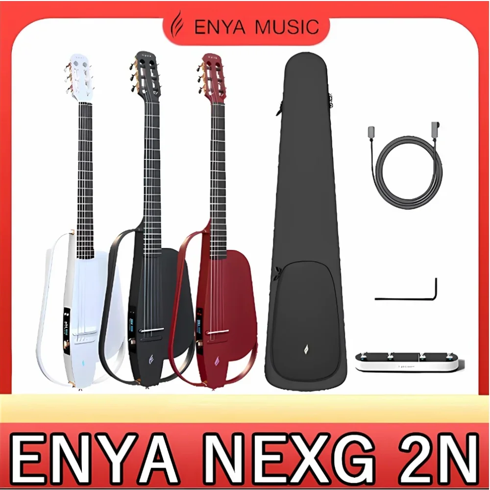 Enya Acoustic-Electric Carbon Fiber Classical Nylon String Travel Guitar NEXG 2N Smart Acustica Electric Guitarra 50W Wirel
