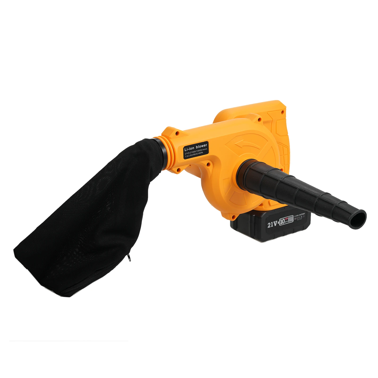 Sb1c6e3e1bdf14a049edd384e39d0080aC 21V Rechargeable Li-ion Electric Blower Cordless Leaf Blower Large Power Air blower Dust Blowing Machine for Leaf Cleaning