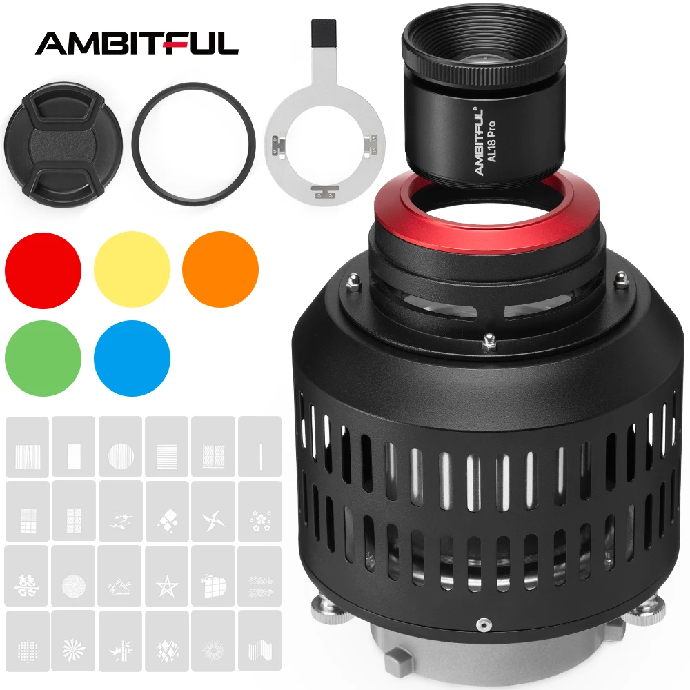 

AL-18 PRO Focalize Conical Snoots Photo Optical Condenser Art Special Effects Shaped Beam Light Cylinder lens Color Gel