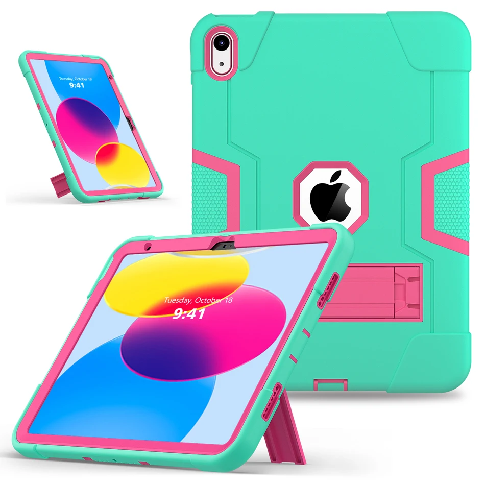 Durable Shockproof iPad Case with Stand for Various Models and Sizes