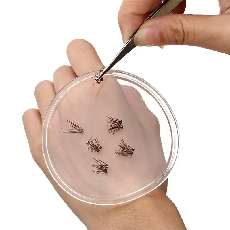 Silikon Wimpernverlängerung Pad – Wiederverwendbare Unterlage Zum Wimpern Kleben, Transparent, 11 X 5,5 Cm