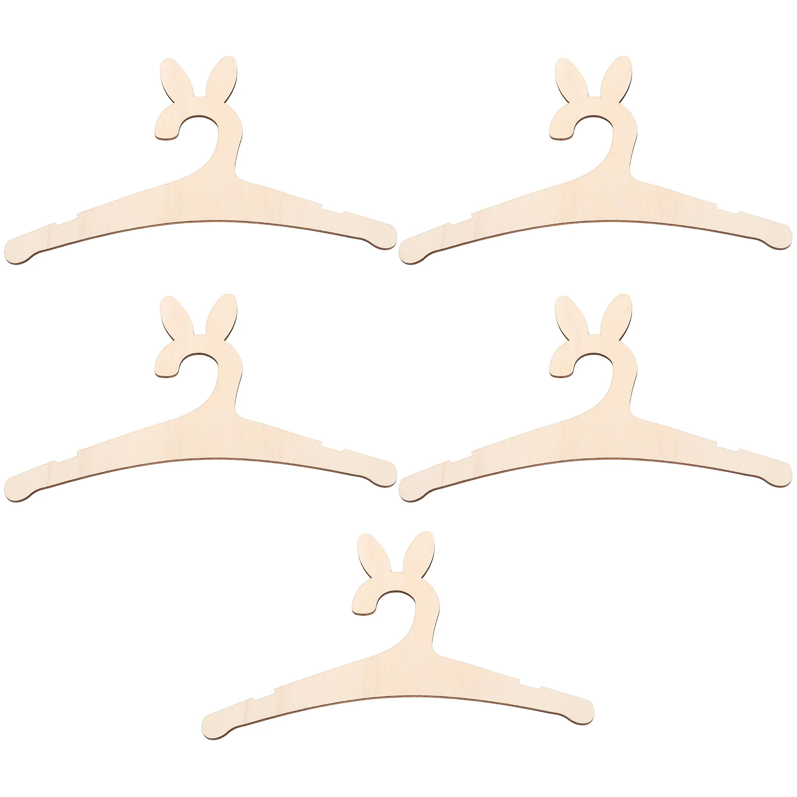 5 PCS Wooden Children's Clothes Hanger Hangers Baby Girl Coat Kids Toddler for Closet