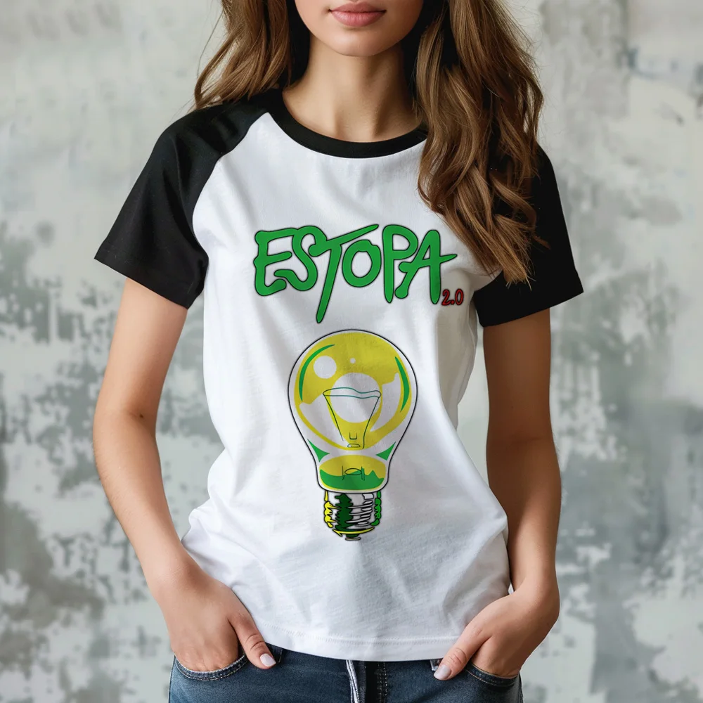 

Футболки Estopa, женская летняя забавная японская футболка с графикой для девушек, уличная одежда 1920-х годов