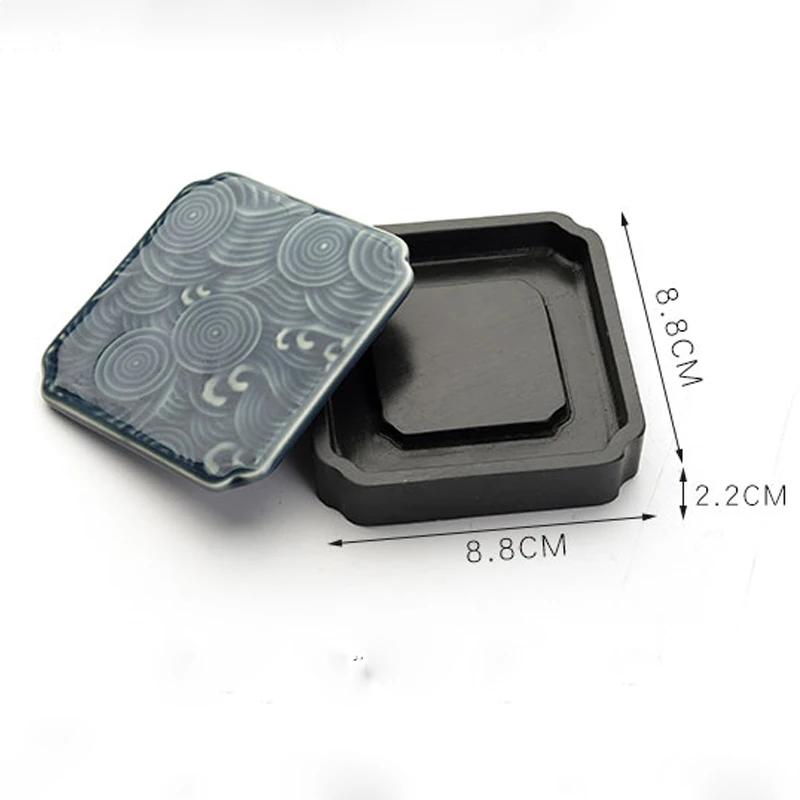 Chinese Inkstone Rectangle Calligraphy Ink stone student Ink Well with  cover Inkwell Grinding Made of Natural stone Ink-well - AliExpress