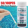 50/100pcs 7 in 1 Swimming Pool PH Test Paper Chlorine PH Value Alkalinity Hardness Test Strip PH Tester Pool Cleaner 1