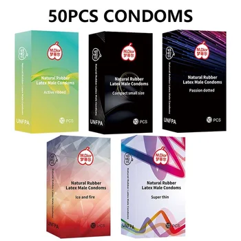 50PCS Sex Condoms, Ultra Thin Condoms, Lubricated Condoms For Men,Lubricant Condoms,Protect Sex Male And Female SM Products 1