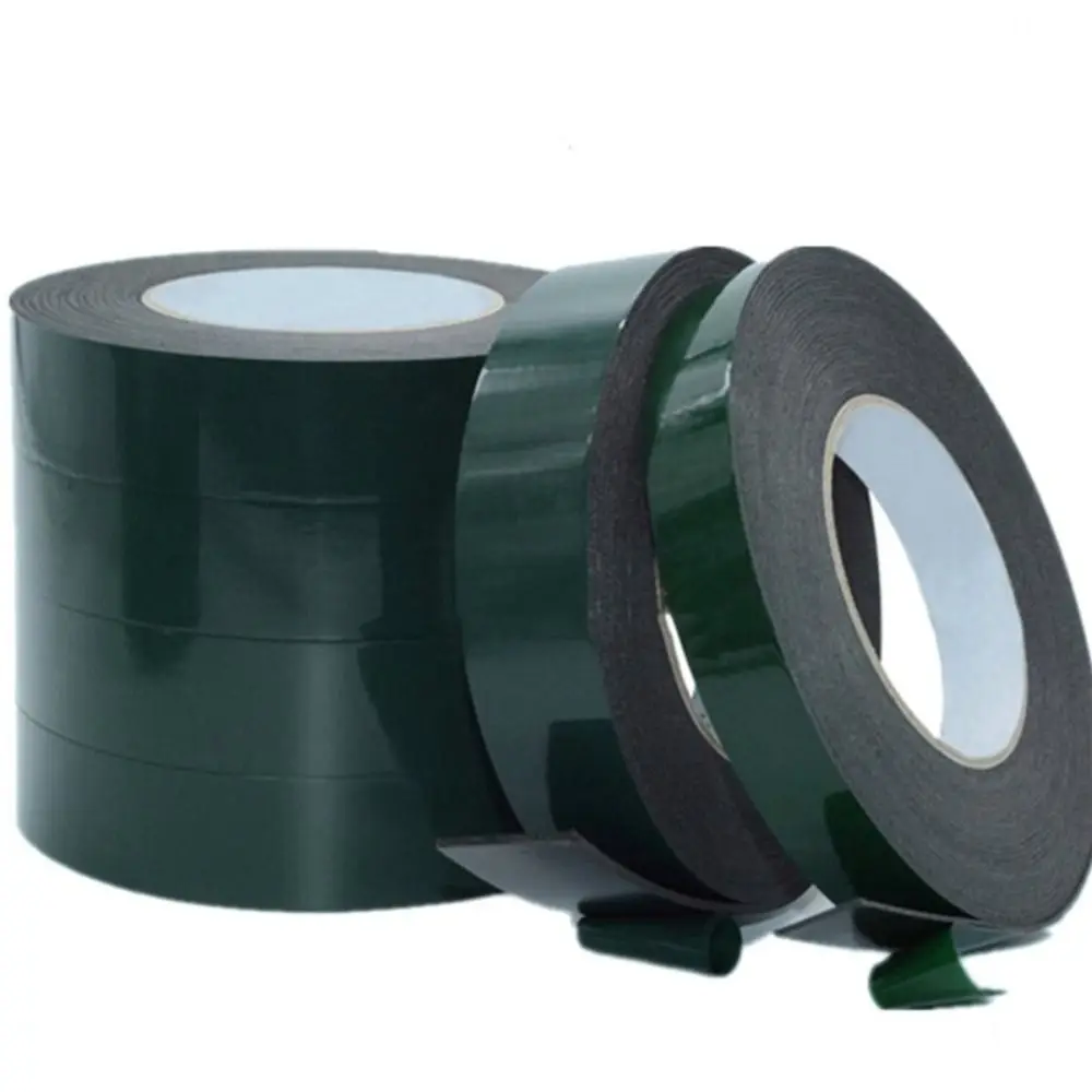 Description Picture 5 of item10M/Roll Green Film Black Double Sided Tape Strong Self Adhesive Sponge Strip PE Foam Tape Multifunctional 10/20mm Width