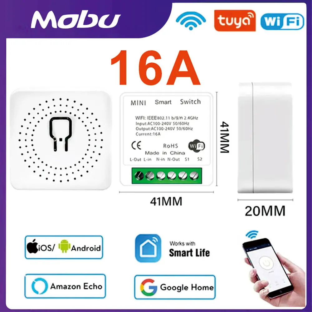 Smart Life Módulo WiFi Para Interruptor Inteligente Compatible