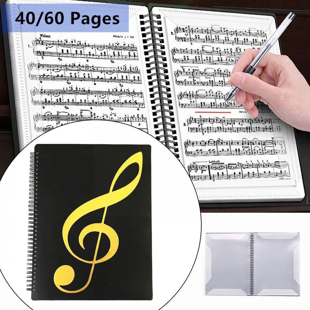 

20/30Pages Multi-layer Music Score Coil Folder Practice Document Organizer Piano Practical Sheets Plastic Paper Storage F3S6