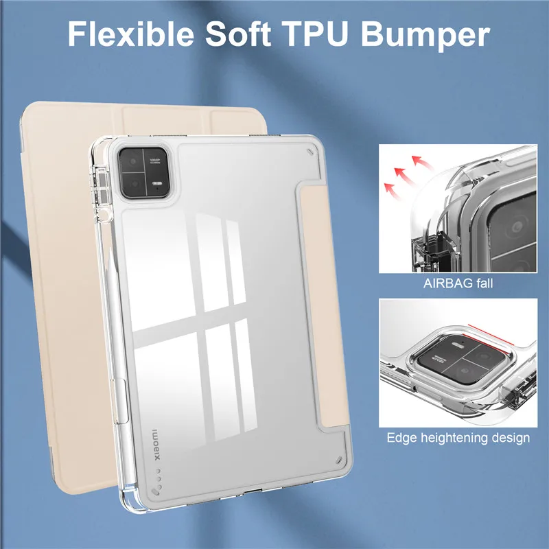 Smart Tablet Funda For Xiaomi MiPad 6 Pro Case With Pencil Holder Shell For Xiaomi Pad 6 Pro Case 2023 11 inch For Mipad6 Cover_voghion.com