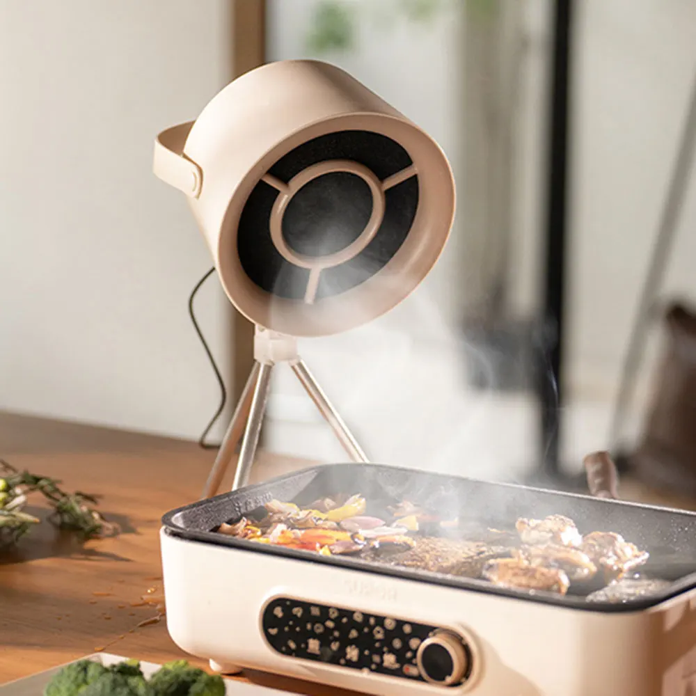 USB Desktop Mini Range Hoods Portable Exhaust Fan Small Kitchen Hood Extractor Barbecue Large Suction Cooker Hood