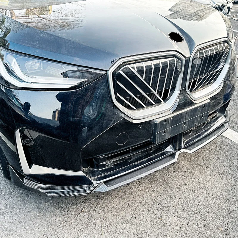 BMW X3 G45 2025 + 고품질 ABS 플라스틱 자동차 앞 범퍼 립 턱 스포일러 Bodykit 외부 튜닝 액세서리