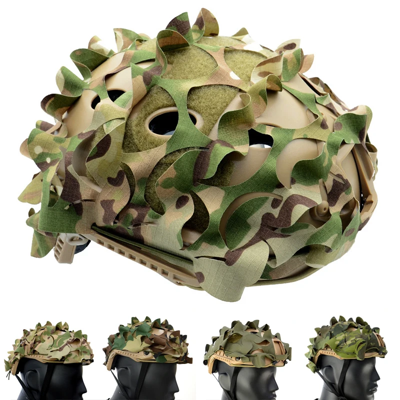 

Tactical FAST Helmet Cover 3D Camouflage Helmet Cloth Cover For FAST Helmet Camo Military Hunting Airsoft Helmet Accessories