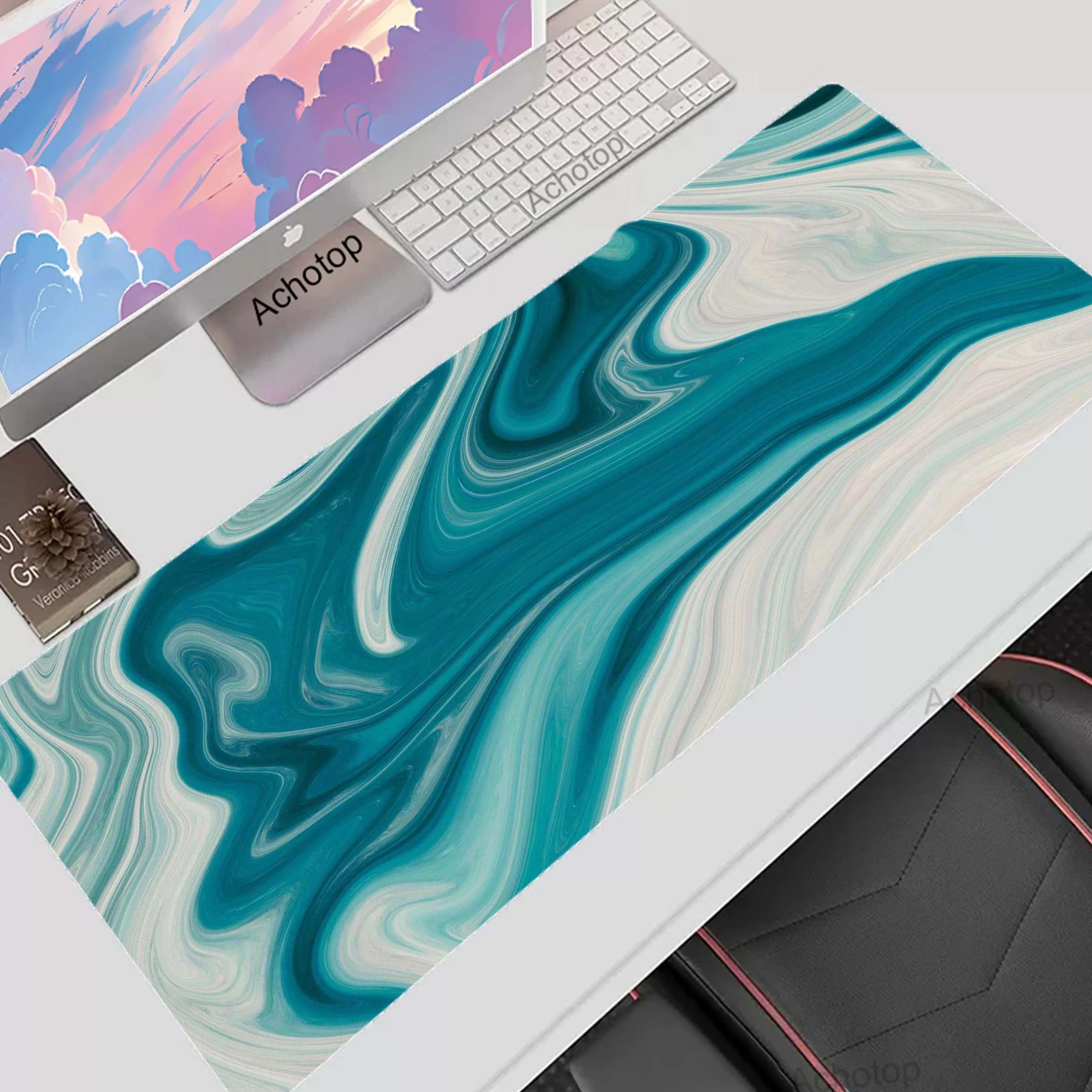 

Strata Liquid Gaming Locking Edge Mousepad Pc 90x40cm XXL Mouse Pad Mousemat Non-slip Rubber Pads Big Desk Mat Keyboard Pads