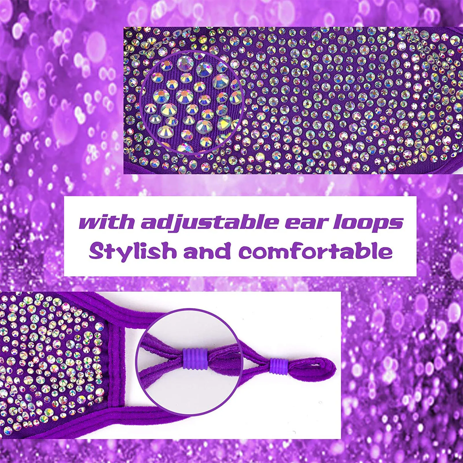 3pcs Glitter  Fashion Designers Wear  Earrings For Women'S Gifts Cubre Bocas Desechables Disposable Mouths Covers Mascara 5