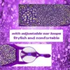 3pcs Glitter  Fashion Designers Wear  Earrings For Women'S Gifts Cubre Bocas Desechables Disposable Mouths Covers Mascara 5