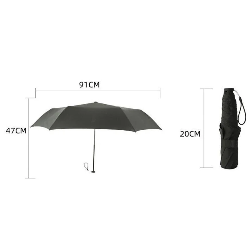 110g Portable Three Folding Umbrella Men Business Windproof Anti-UV Waterproof Female Travel Japanese Parasol folding umbrella wind resistant umbrella japanese umbrella